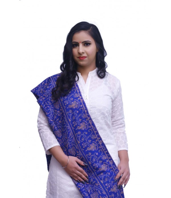 Authentic & Rare Pashmina Royal Blue.